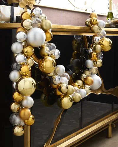 Cody Foster & Co New Traditional Two-tone Garland, 72" In Gold