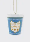 Cody Foster & Co Nyc Deli Cup Ornament In Blue