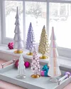 Cody Foster & Co Pastel Glass Trees, Set Of 6 In Multi