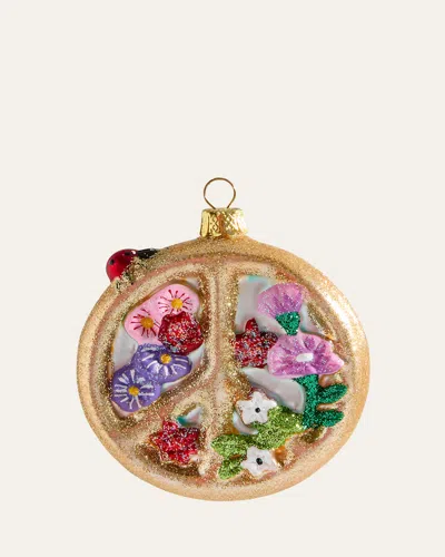 Cody Foster & Co Peaceful Tidings Ornament In Multi