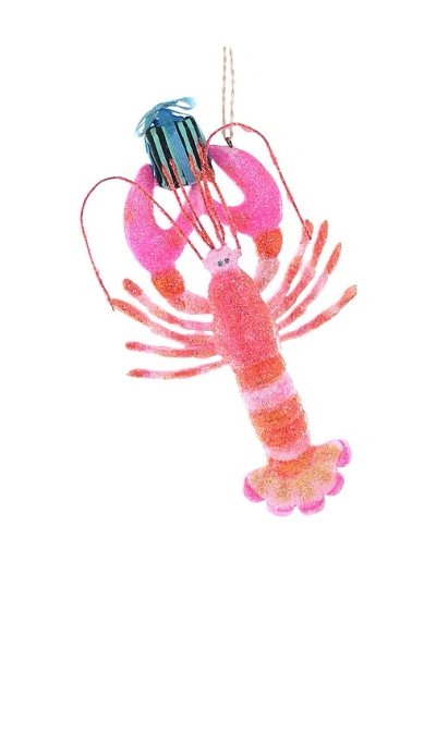 Cody Foster & Co Pink Lobster Ornament