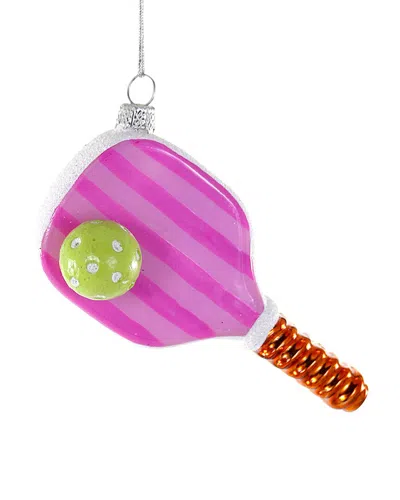 Cody Foster & Co. Pink Pickle Ball Ornament In Multi