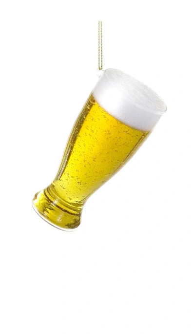 Cody Foster & Co Pint Of Beer Ornament In Gold