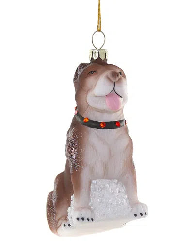 Cody Foster & Co. Pit Bull Ornament In Multi
