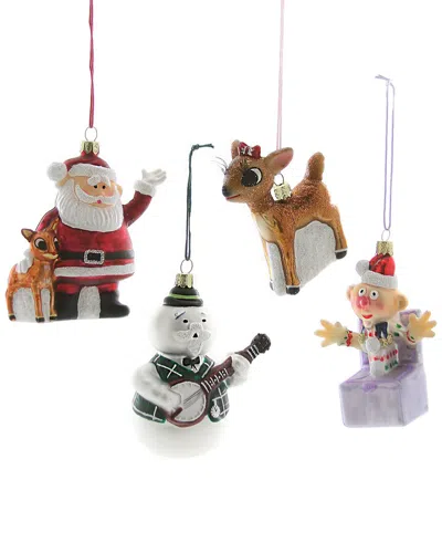 Cody Foster & Co. Retro Rudolph Characters 4 Assorted Ornaments In Multi