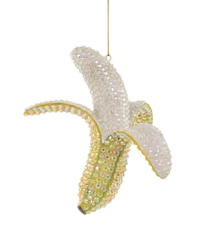Cody Foster & Co. Rhinestone Banana Ornament In Multicolor