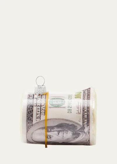 Cody Foster & Co Roll Of Cash Holiday Ornament In Assorted