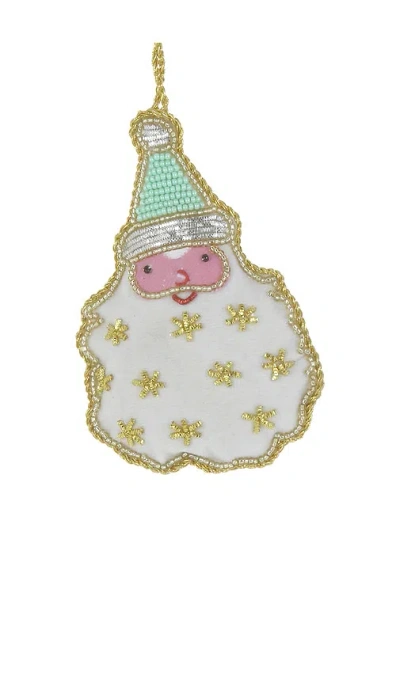 Cody Foster & Co Santa Ornament In Gray
