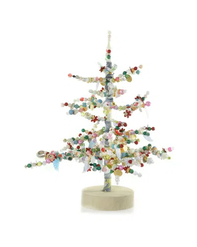 Cody Foster & Co. Small Handcrafted Beaded Sequin Tree In Multi