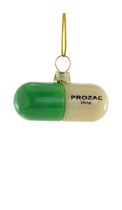 Cody Foster & Co Stress Free Pill Ornament In Green