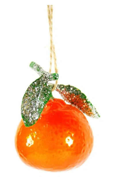Cody Foster & Co. Tangerine Ornament In Orange