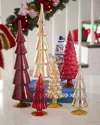 Cody Foster & Co Traditional Glass Trees, Set Of 6 In Multi