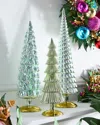 Cody Foster & Co Winter Green Large Hue Trees, Set Of 3 In Multi
