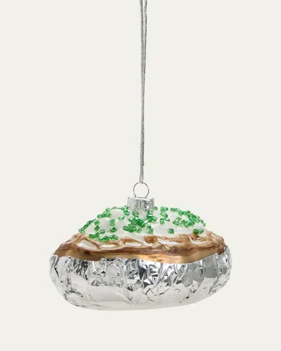 Cody Foster & Co Baked Potato Glass Ornament In Assorted