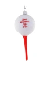 Cody Foster & Co Best Christmas By Par Ornament In White
