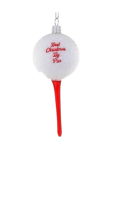 Cody Foster & Co Best Christmas By Par Ornament In White