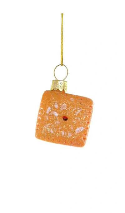 Cody Foster & Co Cheese It Cracker Ornament In Orange