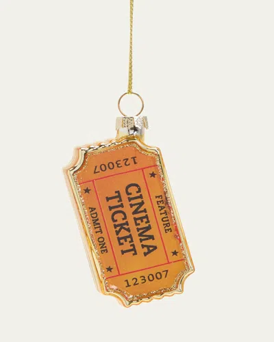 Cody Foster & Co Cinema Ticket Ornament In Assorted