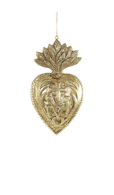 Cody Foster & Co Ex Voto Ornament In Metallic Gold