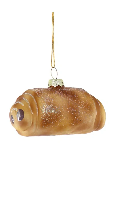 Cody Foster & Co Pain Au Chocolate Ornament In Brown