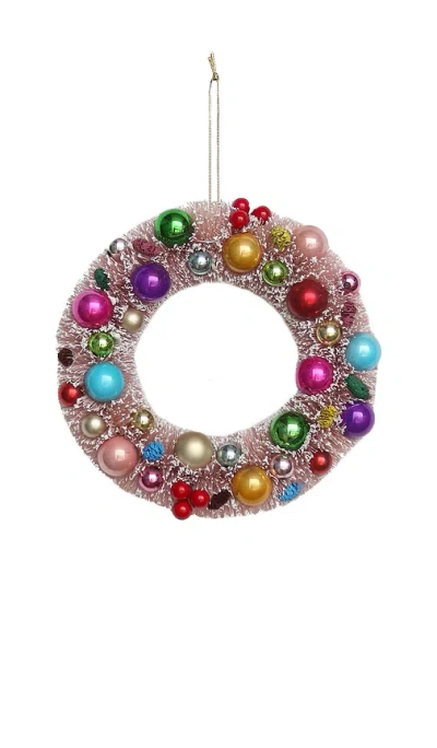 Cody Foster & Co Small Decorated Wreath In Blush