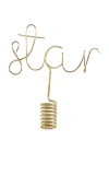 Cody Foster & Co Star Tree Topper In Metallic Gold