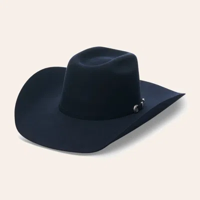 Cody Johnson Resistol 6x  Collection The Sp Navy Brick Crown Felt Cowboy Hat In Blue