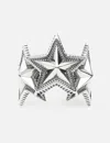 Cody Sanderson 3 Interlocking Star Ring - 2 In Silver/银色/銀色/실버/シルバー