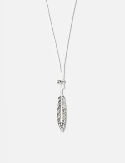 Cody Sanderson Cs Navajo Hollow Star Right Arrow Feather Pendant With 2 Beads In White/白色/화이트/ホワイト