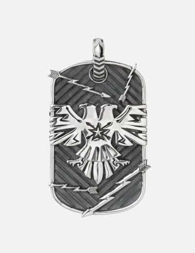 Cody Sanderson Double Heads Thunderbird Dog Tag In Silver/银色/銀色/실버/シルバー