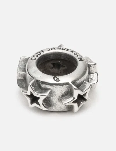 Cody Sanderson Hollow Star Rondelle Bead In Silver/银色/銀色/실버/シルバー