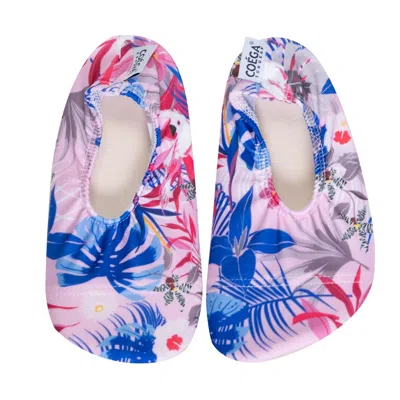 Coéga Coega Blue Leaves Pool And Beach Shoes In Multi