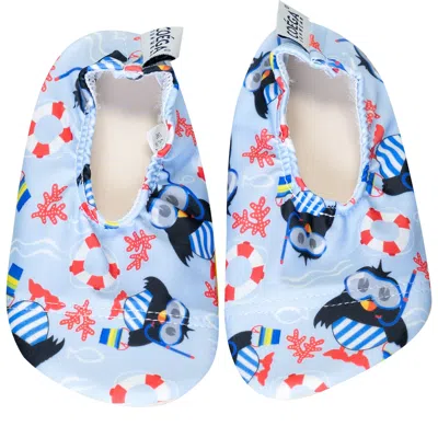 Coéga Coega Penguin Blue Pool And Beach Shoes In Multi