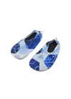 Coéga Pool &amp; Beach Shoes Navy Watercolor Hexagons In Blue