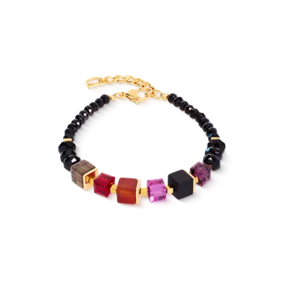 Coeur De Lion Armband Cube Mix Precious Berry Gold
