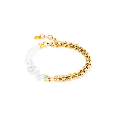 Coeur De Lion Armband Dancing Crystals Fusion Gold In Red