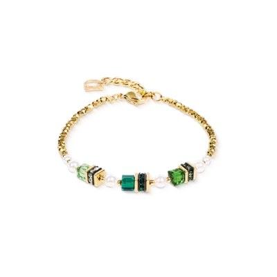 Coeur De Lion Armband Sparkling Princess Gold-emerald