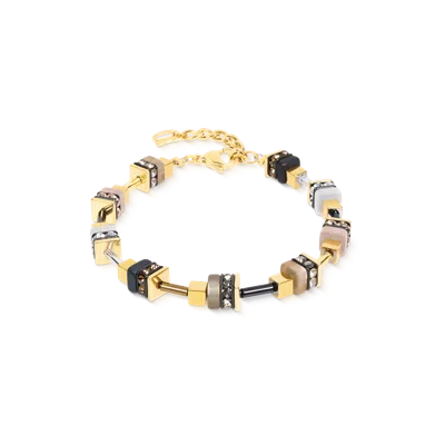 Coeur De Lion Armband Urban Nature Cube Beige-gold