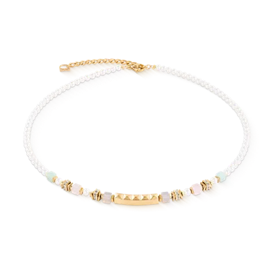 Coeur De Lion Beads & Pearls Spike Halskette Pastel
