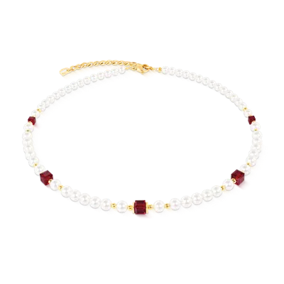 Coeur De Lion Cocktail Pearls Halskette Ruby