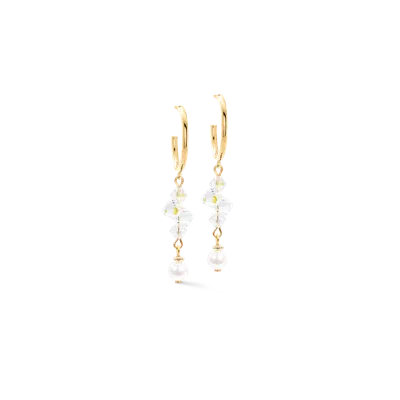 Coeur De Lion Creolen Dancing Crystals Fusion Gold