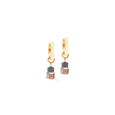 Coeur De Lion Cube Duet Creolen Earth Gold