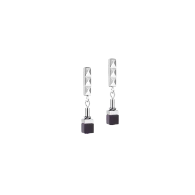 Coeur De Lion Cube Eclipse Ohrringe Onyx