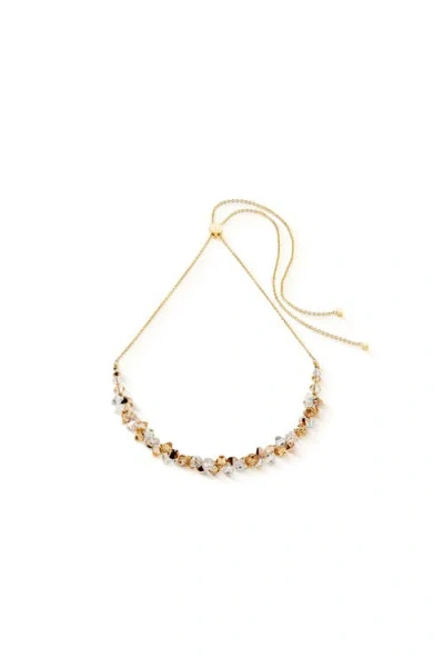 Coeur De Lion Dancing Crystals Necklace In Gold