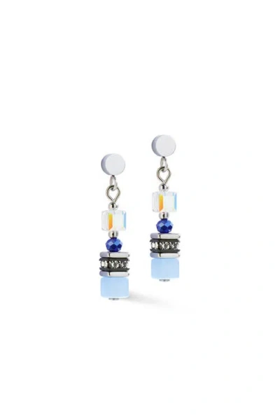 Coeur De Lion Earrings Mini Cubes Earrings In Blue
