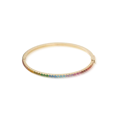 Coeur De Lion Eternal Love Armreif Gold-rainbow In Multi