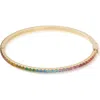 Coeur De Lion Eternal Love Rainbow Bangle In Multi