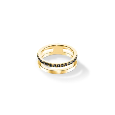 Coeur De Lion Eternal Unity Ring Gold-schwarz