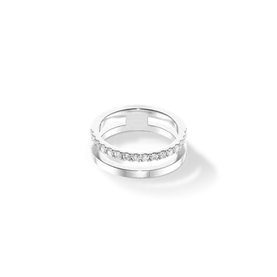 Coeur De Lion Eternal Unity Ring Silber-kristall In Metallic