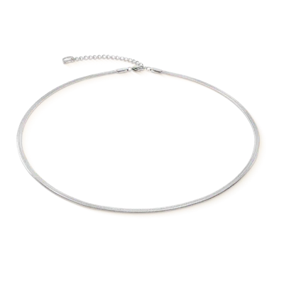 Coeur De Lion Flache Schlangenkette Silber
